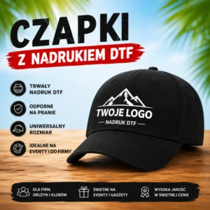 czapki z daszkiem z własnym logo
