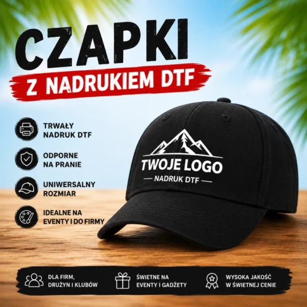 czapki z daszkiem z własnym logo